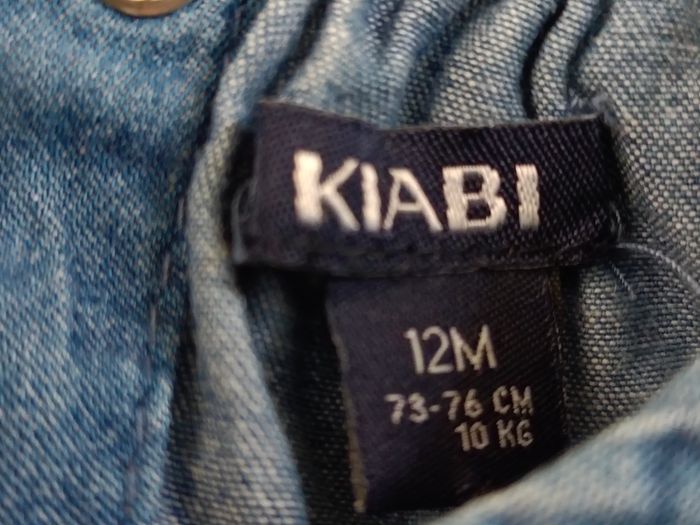 Robe en jeans bébé fille en 12 mois - photo numéro 4