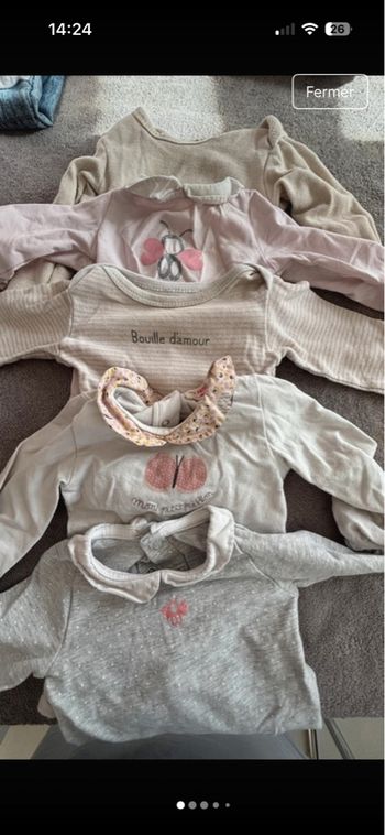 Lot de 5 bodies manches longues 
