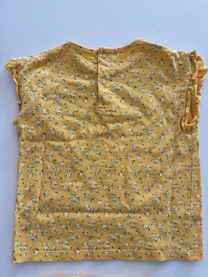 Pyjama jaune à fleurs - photo numéro 5