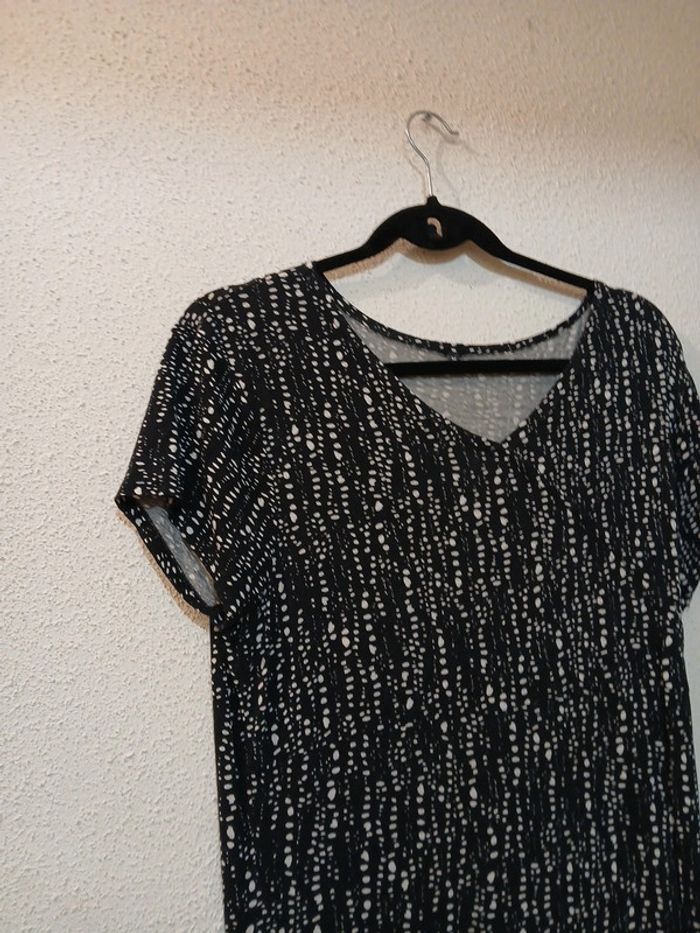 Robe légère d'été noir/blanc taille m - photo numéro 2