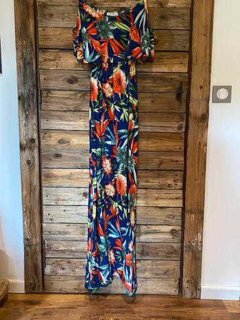 Robe longue fleuri