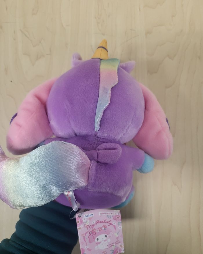 Petite peluche Sanrio My Melody Licorne violette - photo numéro 3