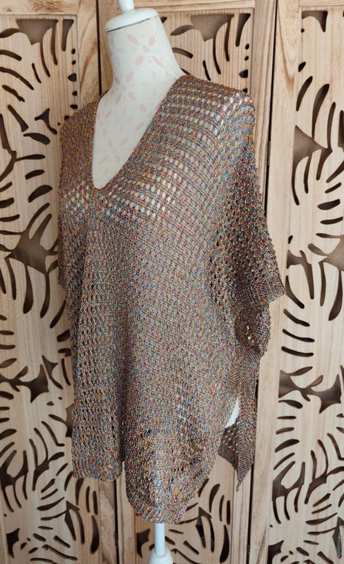 Tunique maille ajourée multicolore Yu.Yu - photo numéro 4