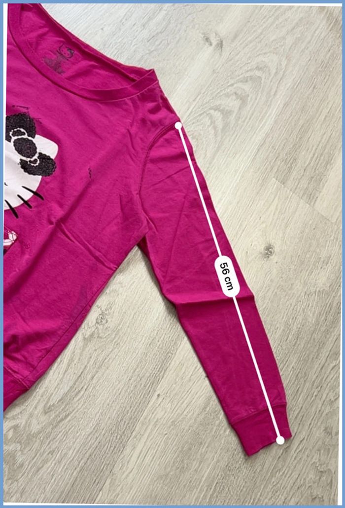 Pull vintage Hello Kitty Rose Taille S (XL Enfant) - photo numéro 5