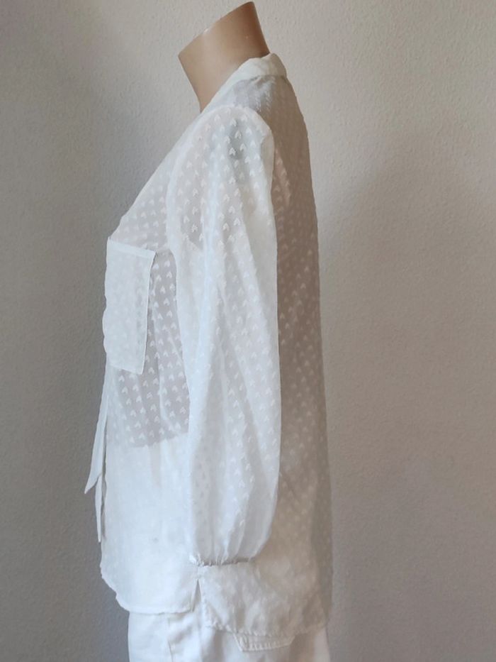 Blouse blanc Zara manches longues - photo numéro 2