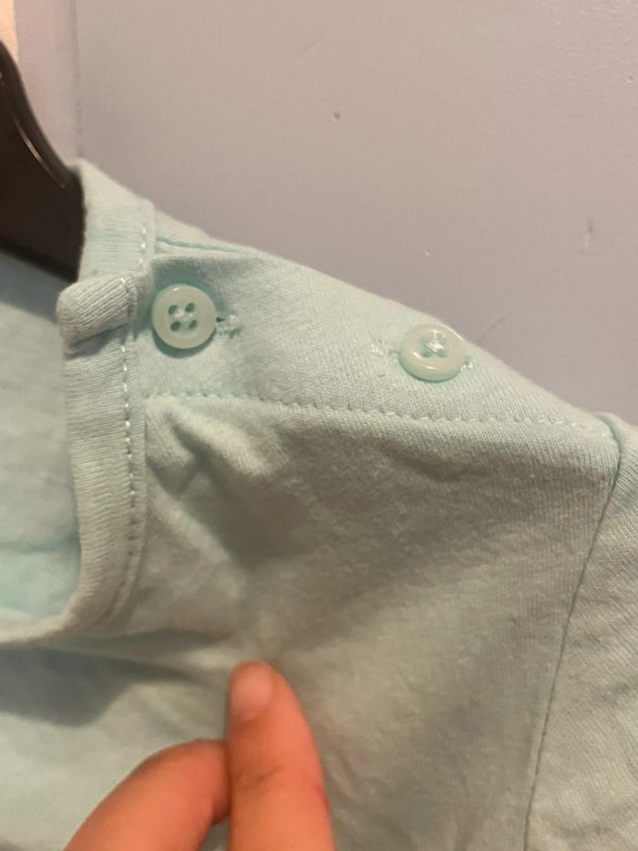 Tee shirt bleu -vert kiabi 36 mois - photo numéro 5