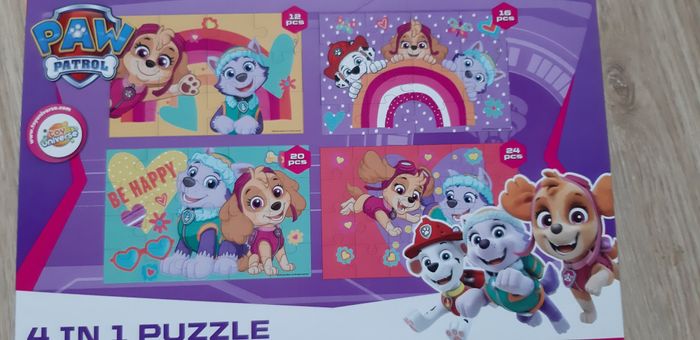 Boite de 4 puzzles pat patrouille - photo numéro 2