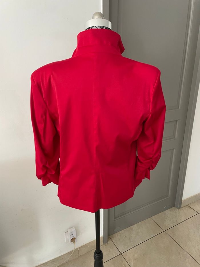 Veste blazer satiné - photo numéro 2