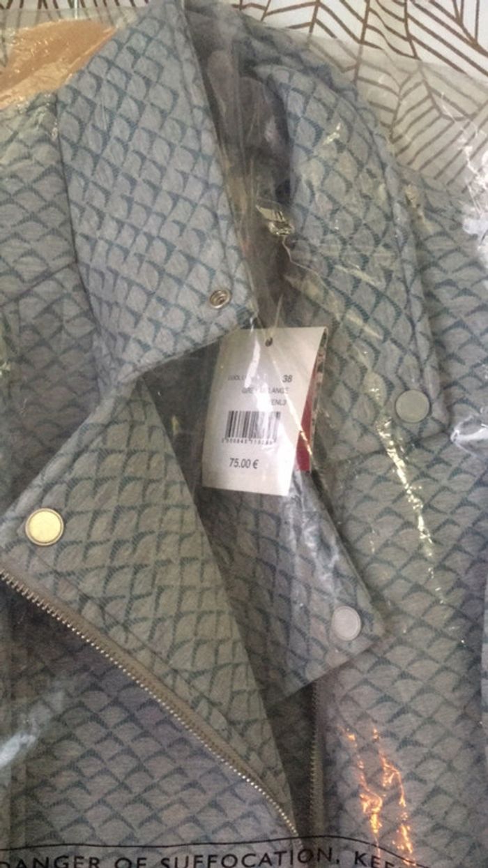 Veste imprimé bleu et gris naf naf - photo numéro 3