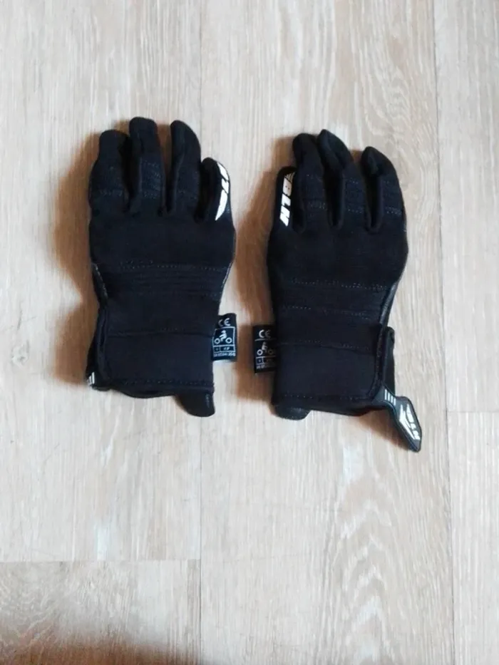 Gant de moto enfant mixte noir blh 6 ans - photo numéro 2
