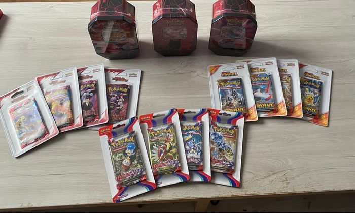 Lot Pokémon scellé – Trio Pokébox Team Rocket + Artset EV01 EV08 EV10 – Produits scellés - photo numéro 3