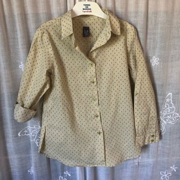Chemisier vert gouttelettes 5/6 ans Zara