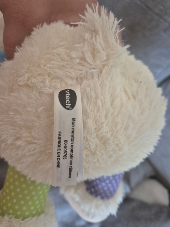 Peluche jouet bébé mouton avec bruitage - photo numéro 4