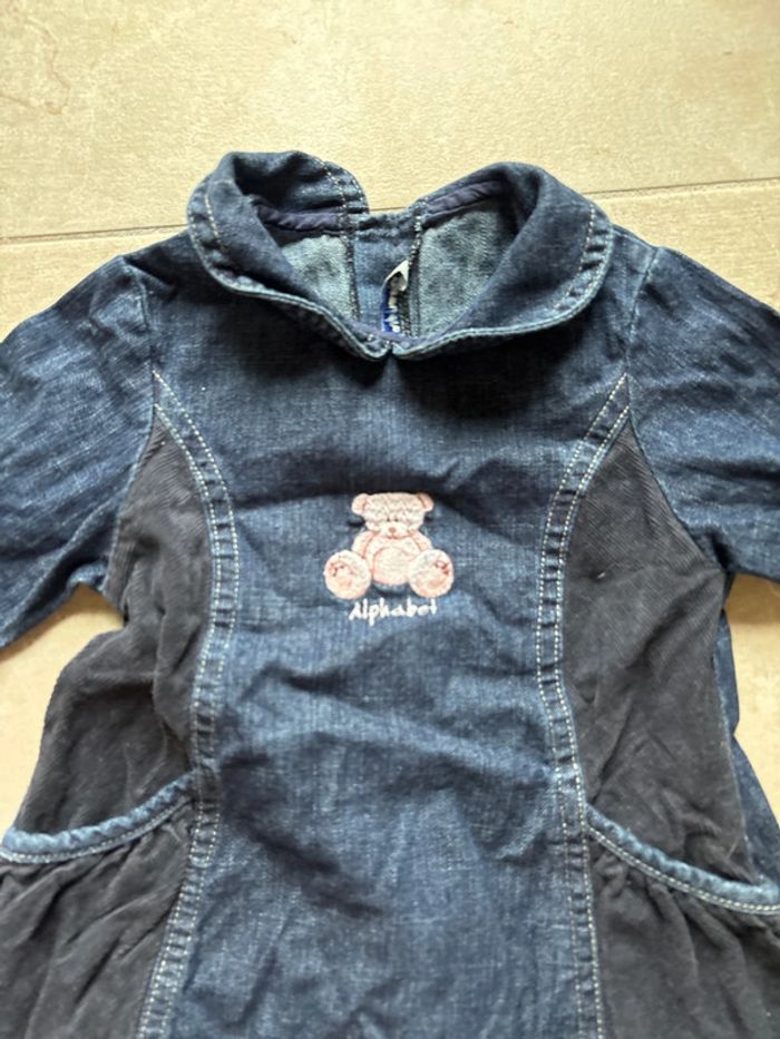 Robe en jean bébé fille 12 mois - photo numéro 2