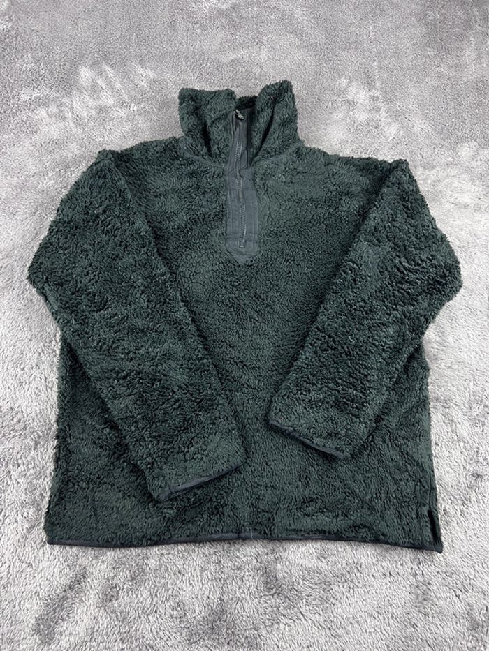 Pull Polaire avec zip col camionneur Chaps Noir Col Zippé – Taille S – Style Ralph Lauren