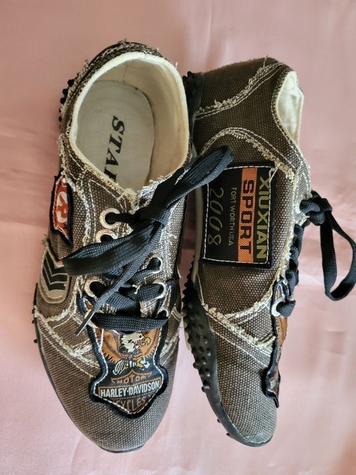 Sneaker toile marron t 37.neuf - photo numéro 6