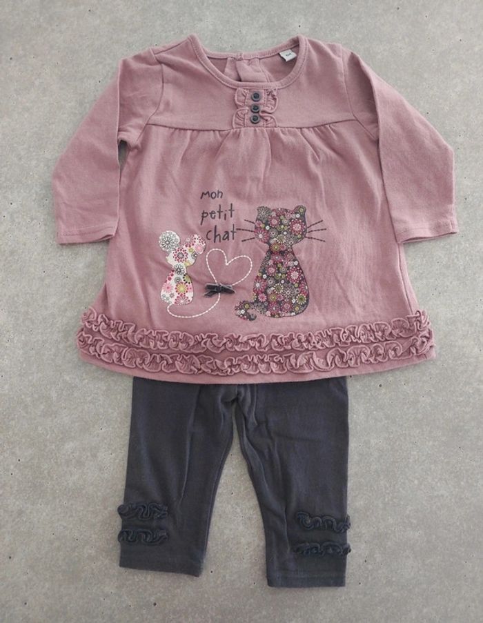 Ensemble t-shirt manches longues legging