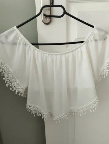Crop top blanc S