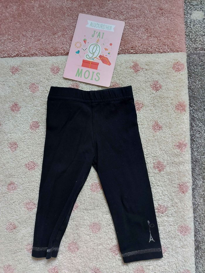 Leggins noir orchestra 9 mois