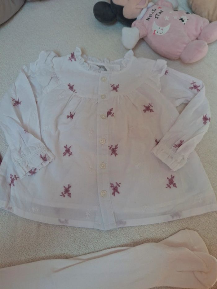 Ensemble collant , short , blouse - photo numéro 3