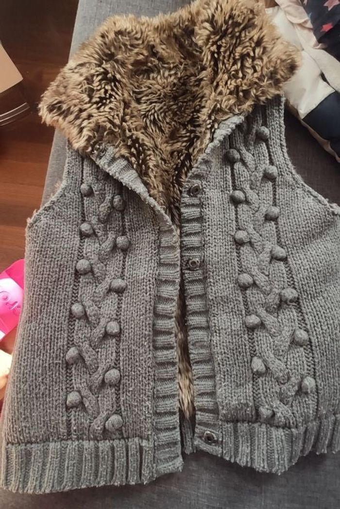 Gilet sans manches fille