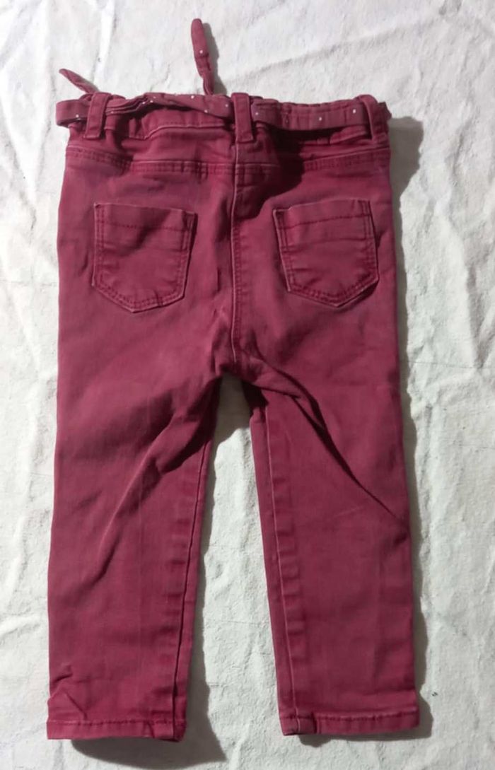 jeans bordeaux Kiabi - photo numéro 2