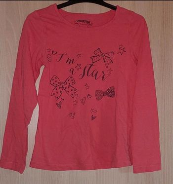 Tee shirt manches longues fille T : 10 ans