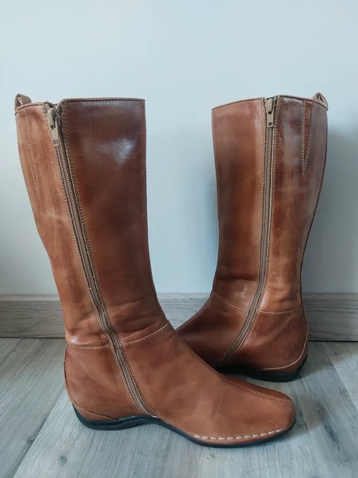 Bottes 👢 cuir "pikolinos" - photo numéro 3