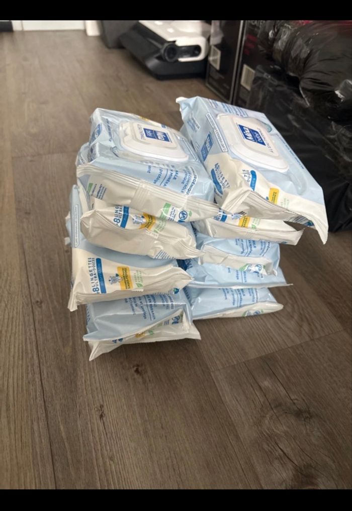 10 paquets lingettes mixa