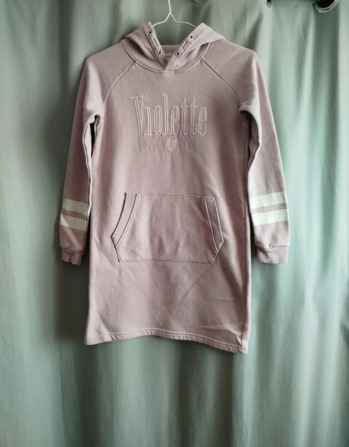 Robe pull fille violette