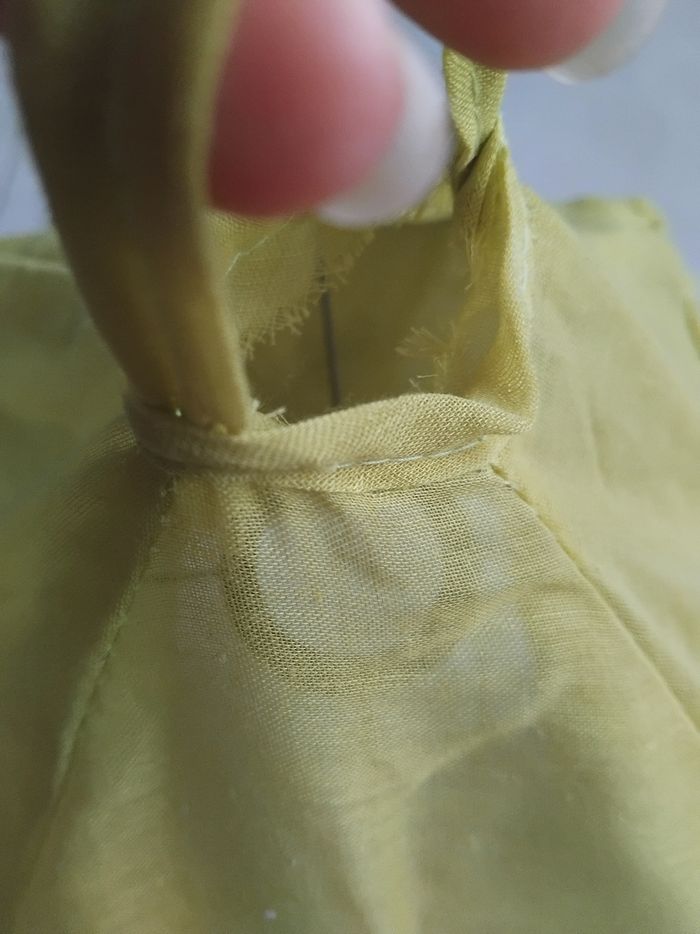 Abat jour en tissu vert anis - photo numéro 8