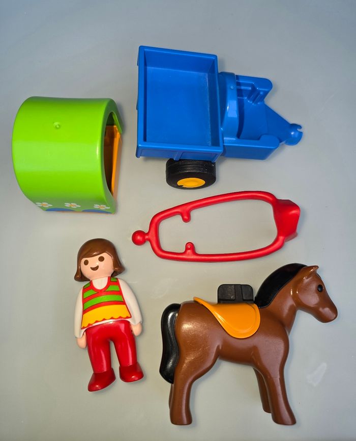 123 playmobil lot équitation 70181+6973+6779 complets - photo numéro 5
