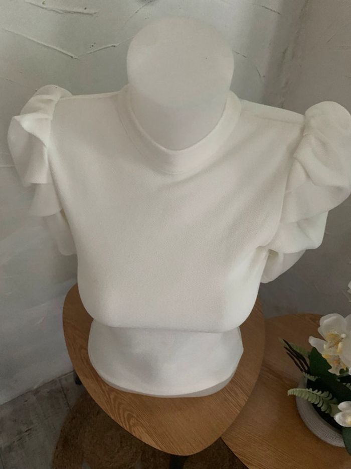 Blouse blanche SHEIN taille XS dos nu - photo numéro 6