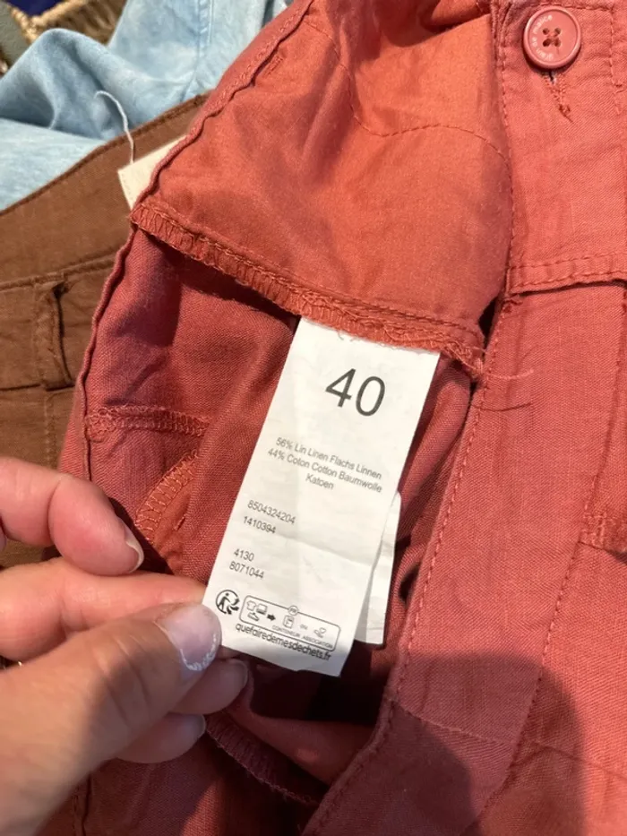 Joli pantalon en lin femme 40 - photo numéro 5
