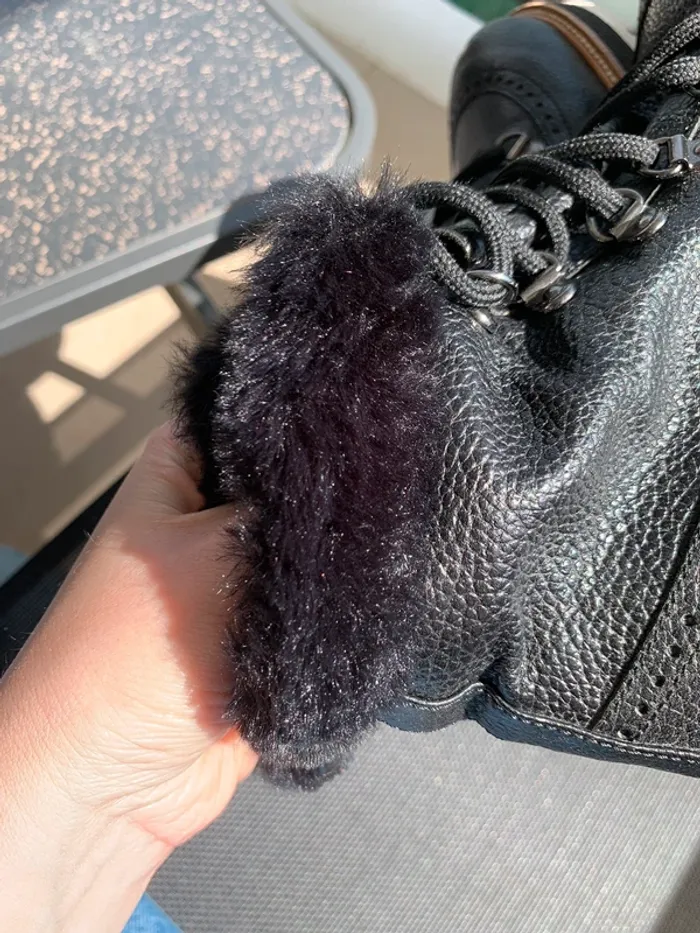 Boots en cuir noir Minelli taille 37 - photo numéro 11