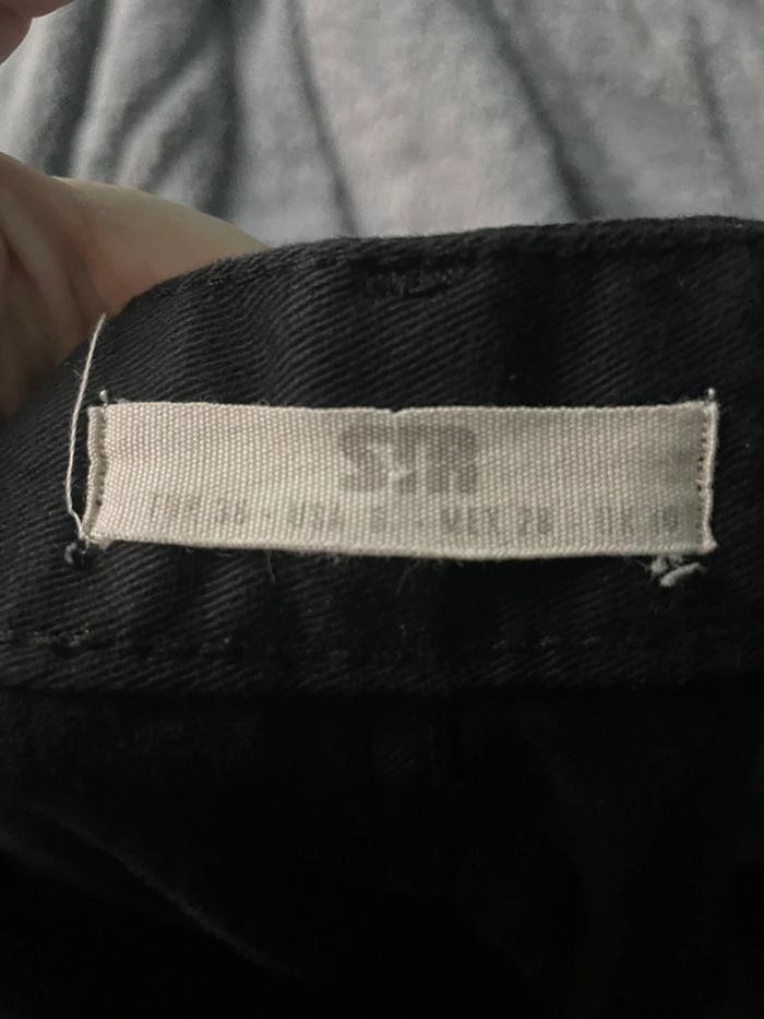 Pantalon cargo noir épais STR - photo numéro 4