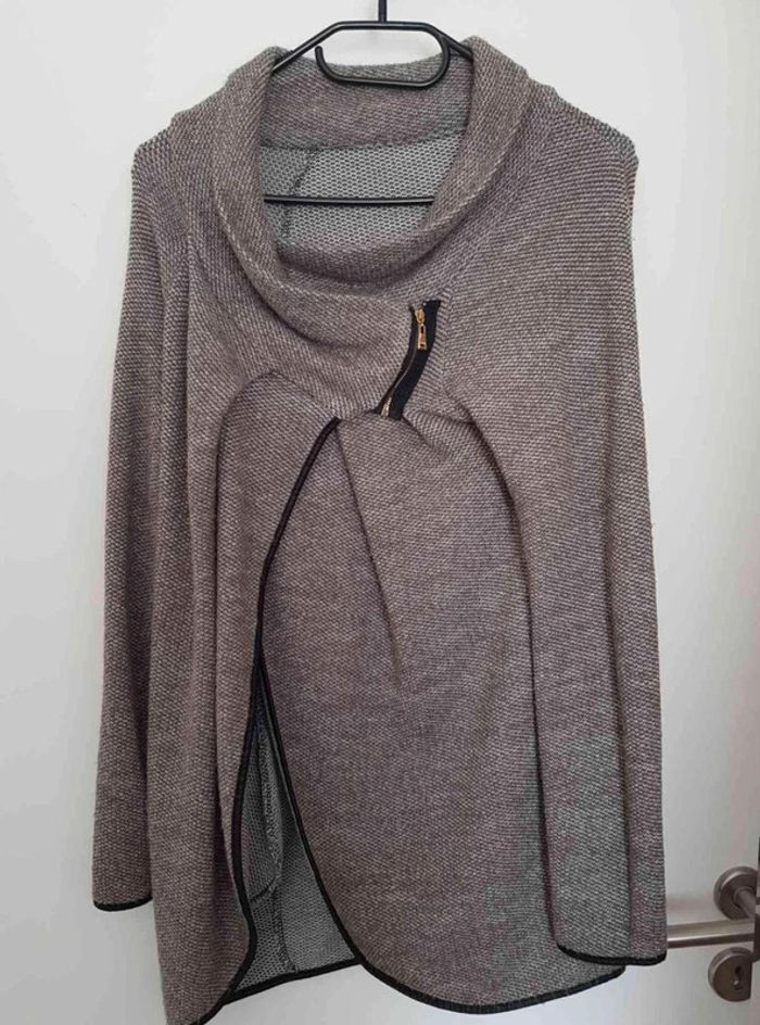 Haut pull ponchon asymétrique taille 38 40