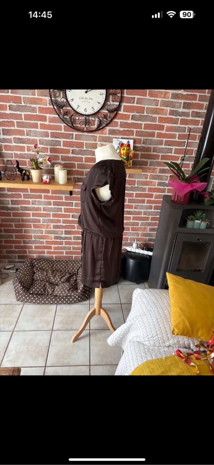 Robe Kiabi marron t 40 - photo numéro 2