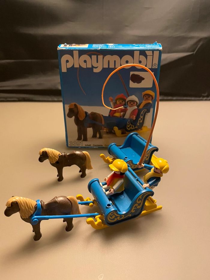 Playmobil system 3391 traîneau enfants