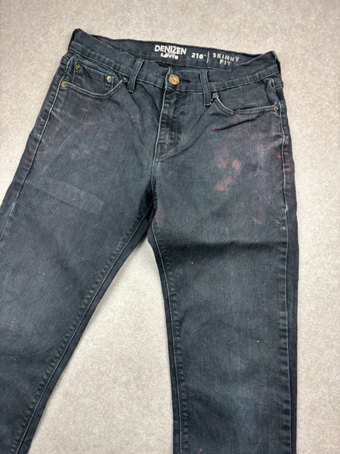 Jean pantalon coupe slim 216 denizen levis noir W30 L32 - photo numéro 11