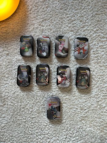 Mini Tins EV10.5 - Foudre Noire et Flamme Blanche (lot de 9)