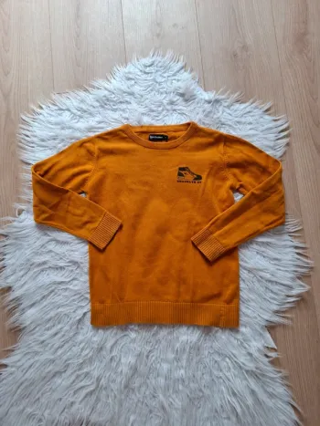 Pull jaune moutarde