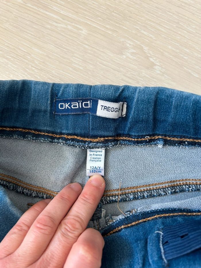 Lot de 2 Tregging (jean) fille 12 ans okaidi - photo numéro 5