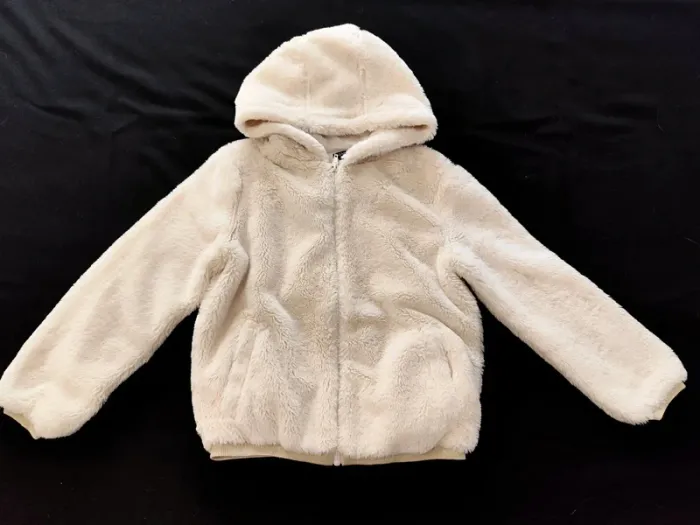 Veste sherpa crème Kiabi 10 ans