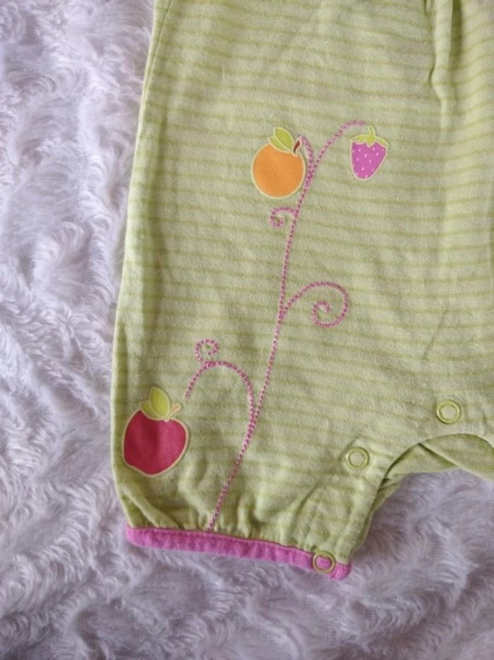 Combinaison été Fille 6 mois Orchestra Oiseau 100% coton - photo numéro 4