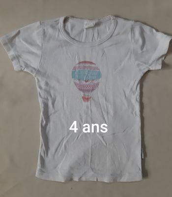 Maillot de corps manches courtes - montgolfière - absorba - 4 ans