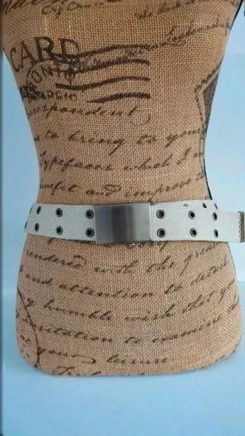 ceinture beige multi ronds ajustable