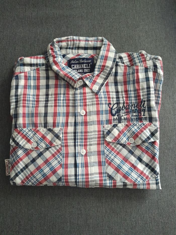 Chemise à carreaux cabaneli taille M - photo numéro 5