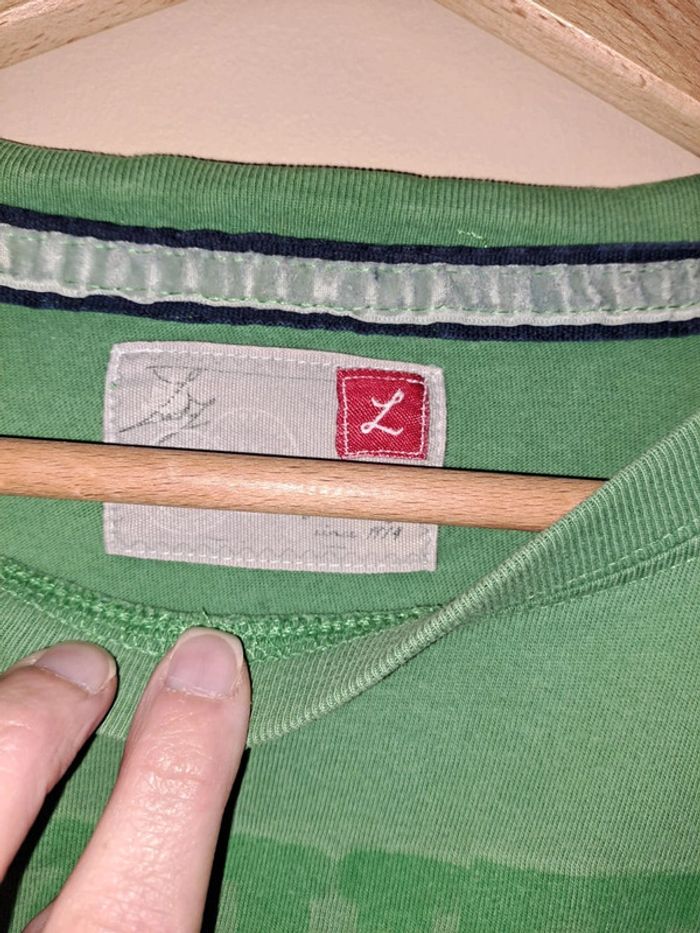 Lot de 3 T-shirts homme L avec petits défauts voir photos et légère décoloration de pliage - photo numéro 8