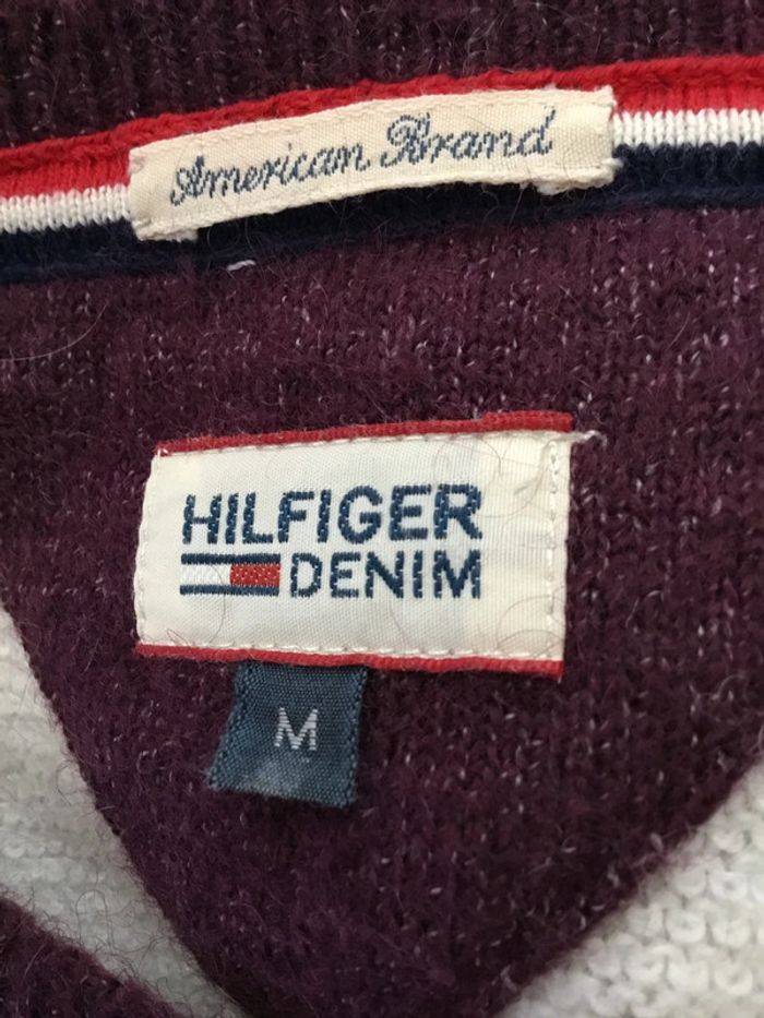 Pull femme Hilfiger Denim tricolore taille M 016 - photo numéro 4